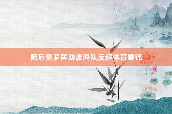 随后贝罗匡助波鸿队反超体育集锦
